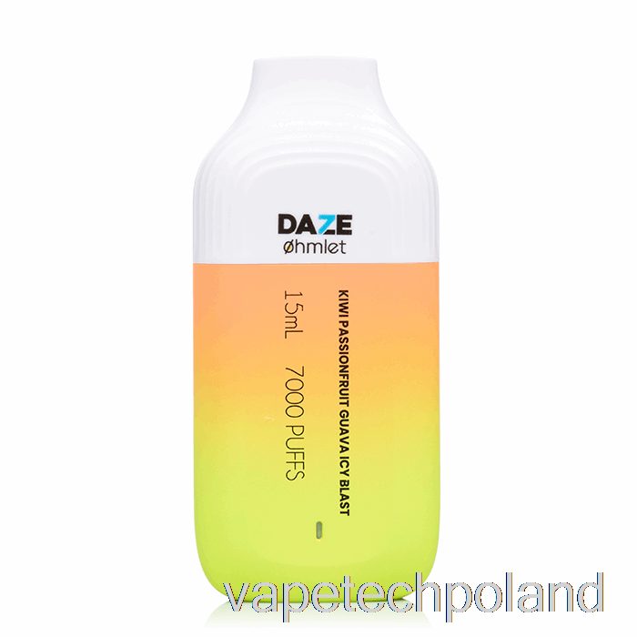 Vape Tech Polska 7 Daze Ohmlet 7000 0% Zero Nikotyny Jednorazowe Kiwi Marakuja Gujawa Lodowy Podmuch